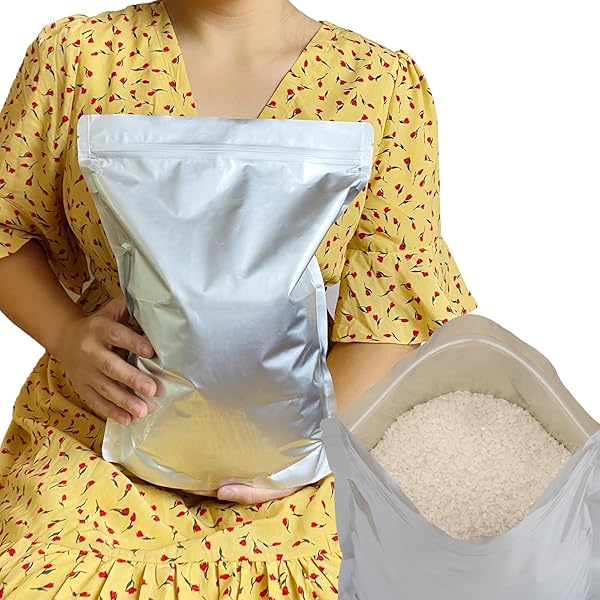 【送料無料】米袋 3kg お米保存袋 お米 保存容器 食品 おこめの袋 3キロ アルミ袋 ジッパー付