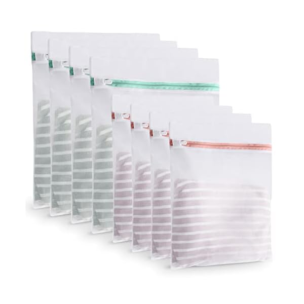 【送料無料】洗濯ネット ランドリーネット 角型 8枚セット【4大40x50cm+4中30x40cm】 洗剤ネット