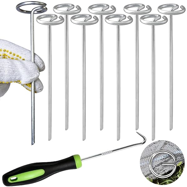 【送料無料】ピン杭 防草シート固定ピン杭 200本セット、太さ4mm×長さ15cm、人工芝固定用 ( ...