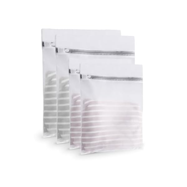 【送料無料】洗濯ネット ランドリーネット 角型 4枚セット【2大40x50cm+2中30x40cm】 洗剤ネット