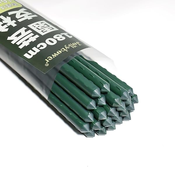 【送料無料】支柱 園芸25本セット 180cm 直径16mm イボ付 鋼管製 家庭菜園のトマト、チリ、豆類