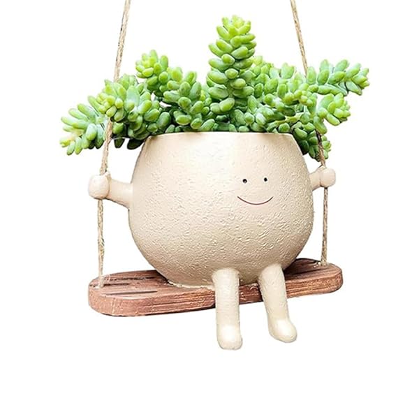 【送料無料】植木鉢 かわいい 笑顔 観葉植物 多肉植物鉢 サボテン鉢癒し フラワーヘッド プ