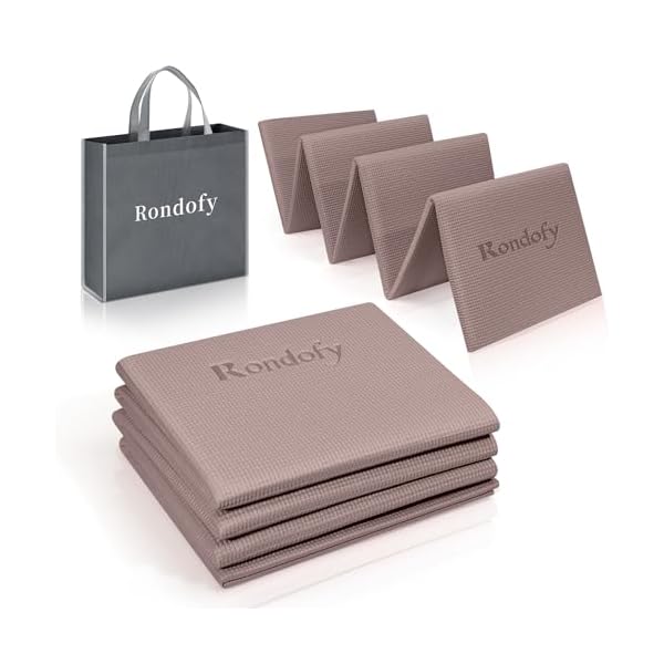 【送料無料】ヨガマット 折りたたみ 6mm トレーニングマット 折り畳み 持ち運びに便利 エク