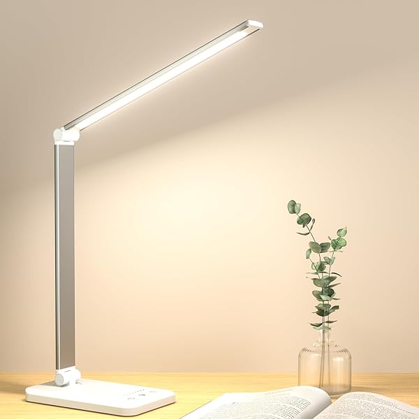 【送料無料】デスクライト LED コードレス 充電式 スタンドライト 10段階調光 5段階調色 タイ