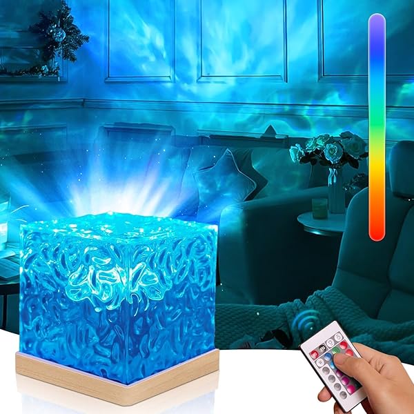 【送料無料】ナイトライト オーロラランプ 卓上ライト 【led目に優しい/リモコン付き/16色変