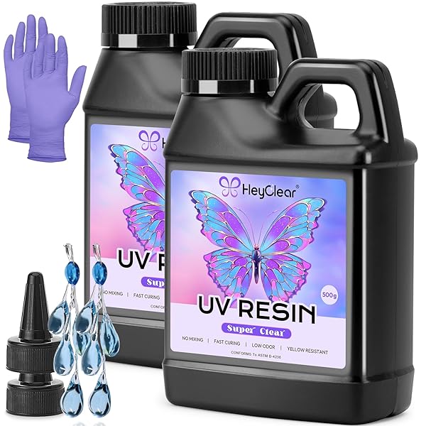 【送料無料】1000g UVレジン液大容量- 超透明、低臭、硬く、硬化が速いレジン、DIY初心者向け