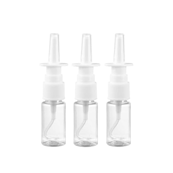 【送料無料】点鼻スプレーボトル 10ml キャップ付き 垂直方向のスプレーボトル 透明 携帯便