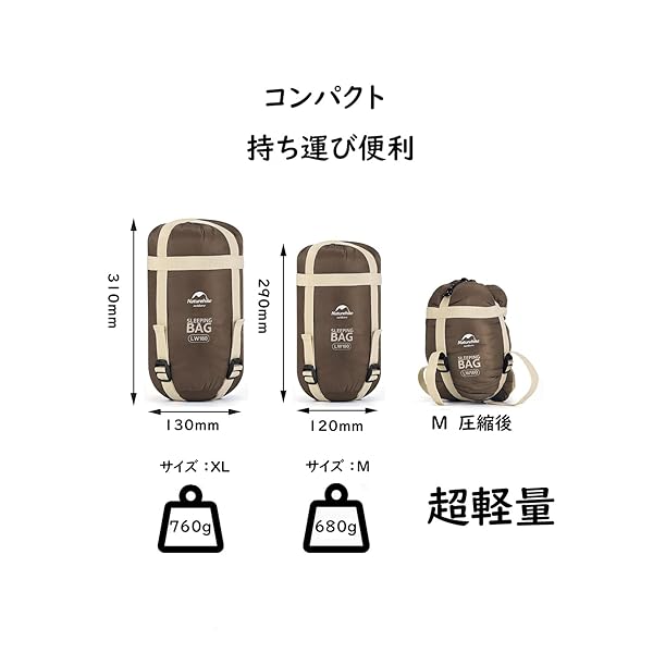 【送料無料】寝袋 シュラフ アウトドアキャンプ コンパクト 超軽量 スリーピングバッグ 封 royal36719-10052418 ロイヤルアース2025 サンプル画像3