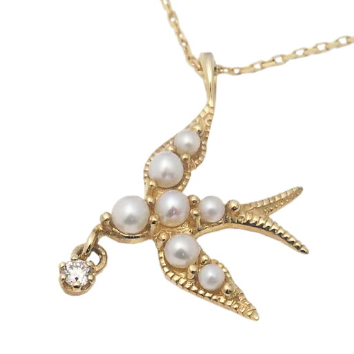 ダイヤモンド 淡水パール 鳥 バード ペンダント ネックレス K10YG Diamond Fresh Water Pearl Bird Pendant Necklace ROKUZAN 碌山 ロクザン社製造【ロイヤルブルー】【送料無料】 ダイヤモンド 淡水パール 鳥 バード ペンダント ネックレス K10YG Diamond Fresh Water Pearl Bird Pendant Necklace ROKUZAN 碌山 ロクザン社製造【ロイヤルブルー】【送料無料】