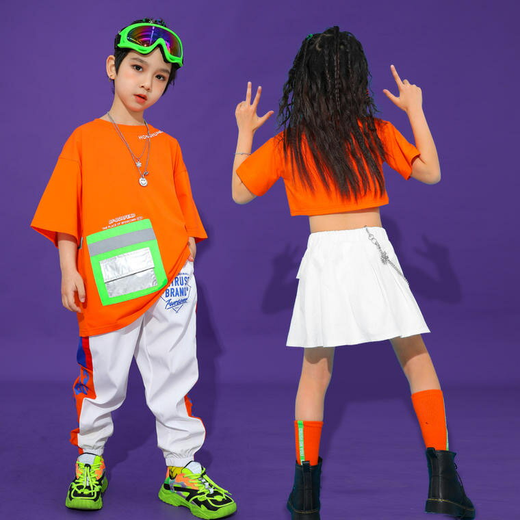 【訳あり 30%off 】110 120 130 150 160 170 在庫処分 キッズダンス衣装 セットアップ キッズ ダンス衣装 ヒップホップ ストリート...