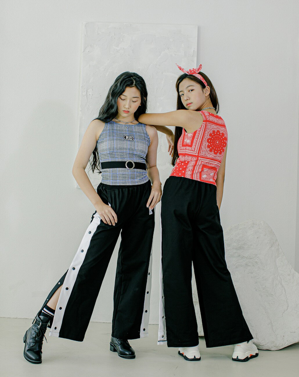 キッズダンス衣装 セットアップ k-pop 衣装 韓国 アイドル ストリート タンクトップ ボトムス 赤 レッド 黒 ガールズ ヒップホップ 子供 子ども 女の子 ティーンズ キッズ ジュニア