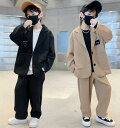 800円offクーポンあり! キッズフォーマルスーツ 韓国ファッション 女の子 男の子 パンツスーツ ベージュ ジャケット 無地 b体 卒業式 七五三 入学式 ...