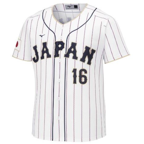 【新品 土日祝も当日発送】大谷翔平 2023WBC選手名入りレプリカユニフォーム ホーム Oサイズ 刺繍 背番号16 数量限定 ダブルビーシー 2023年WBC 2023年WBC プリントユニフォーム ミズノ社製正…