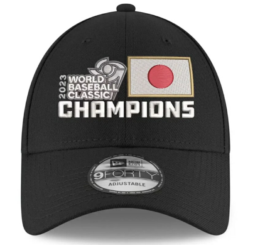 【新品】2023WBC優勝記念キャップ 日本未発売 海外限定モデル ニューエラ NEW ERA カラーブラック 黒 納期 マイアミ 帽子 MLB公式キャップ 正規品