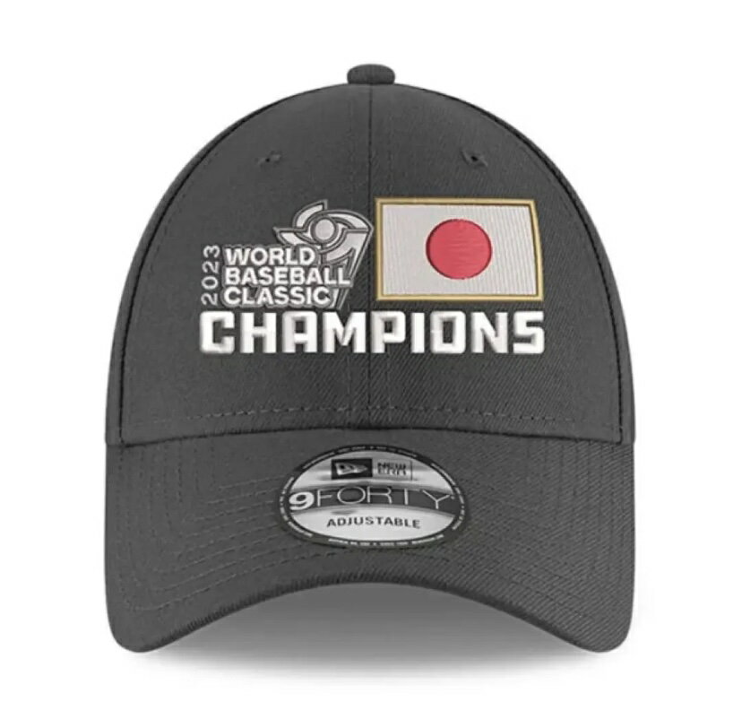 【新品】2023WBC優勝記念キャップ 日本未発売 海外限定モデル ニューエラ NEW ERA カラーグレー 灰色 納期 帽子 MLB公式キャップ 正規品