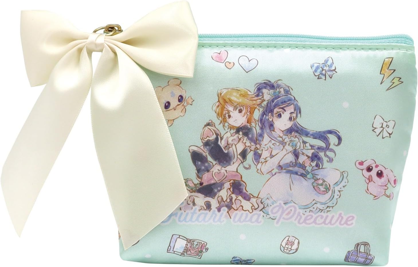 【新品・土日祝も当日発送,ギフト袋、メッセージカード付き】ハート Fプリキュアポーチギフト 10gハート ふたりはプリキュア ポーチギフト お菓子ギフト 初代プリキュア バレンタインデー おかし ハート アニメ　バレンタインチョコレート　2024年度版