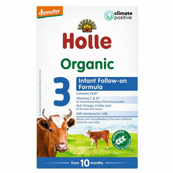 [600g 4Ȣ���åȡ�10�����] �ۥ� �������˥å� ������ ʴ�ߥ륯 Holle Organic Growing-up Baby Milk 3 bayby milk ���ƥå�3�ڸ������衼���åѴ���ʴ�ߥ륯��[�����ܰ´���2����]