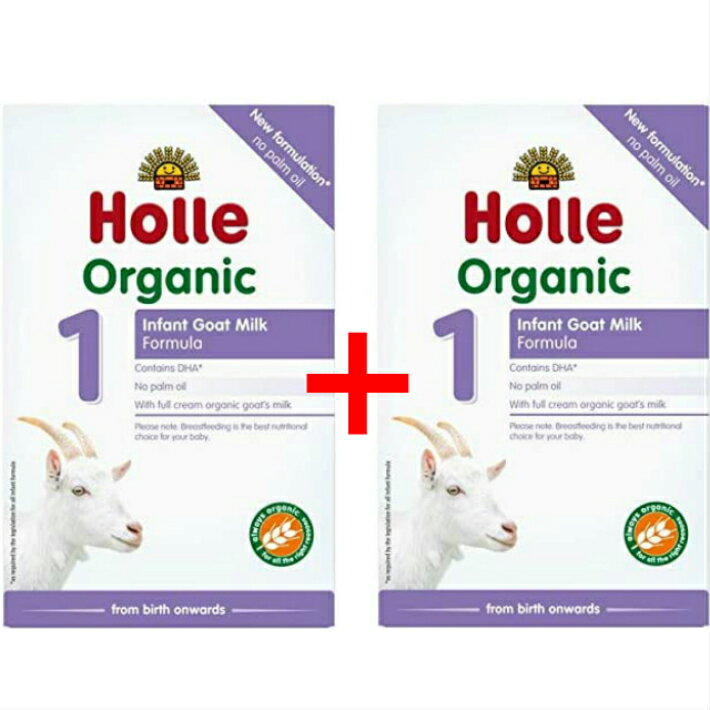 [400g 2箱セット・0カ月から] ホレ オーガニック ヤギミルク Holle Organic Infant Goat Milk Formula 乳児用ゴート粉ミルク ステップ1【リニューアル/DHA含有】