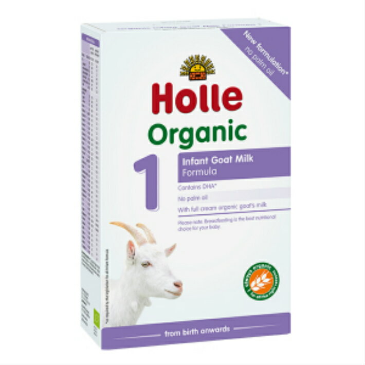 [400gx10箱セット・0カ月から] ホレ オーガニック ヤギミルク (Holle Organic Infant Goat Milk Formula) 乳児用ゴート粉ミルク ステップ1【リニューアル/DHA含有】