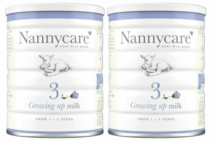 【900g 2缶セット・1歳から】Nannycare Growing up milk Goat Milk Based 乳児用ヤギミルク