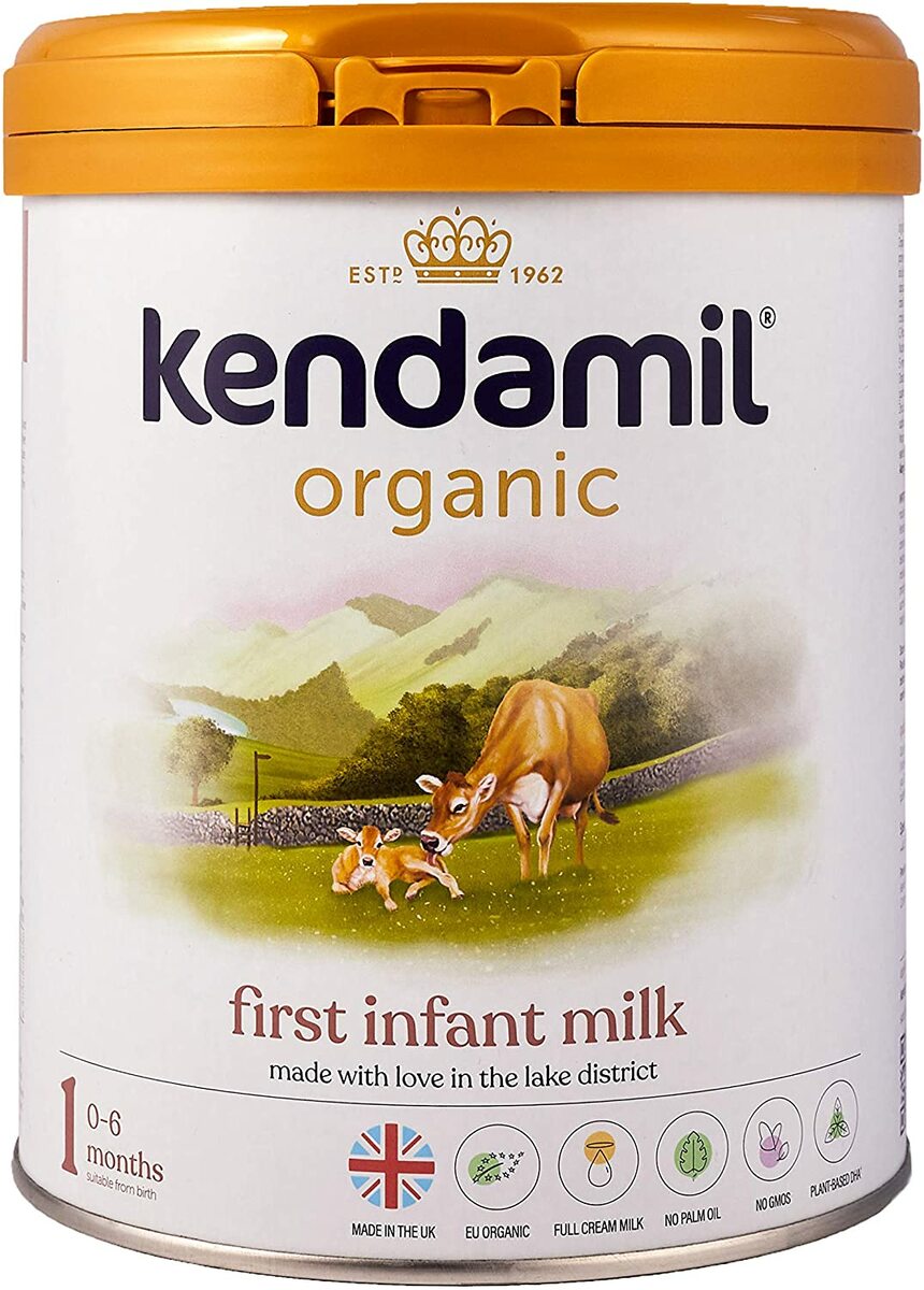 【800g 8個セット・新生児から】Kendamil Organic（ケンダミル オーガニック）1 First Infant Milk パーム油フリー 乳児用粉ミルク【0カ月から】【英国発送】