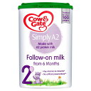 [800g x 8個お得セット・6カ月から] カウ＆ゲートシンプリーA2 乳児用 粉ミルク Cow & Gate Simply A2 2 Follow-on Milk　ステップ 2【厳しいヨーロッパ基準の粉ミルク】【A2プロテイン ＆ DHA含有】 [イギリス直送]