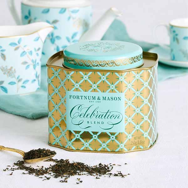 [250g x 4缶セット] FORTNUM & MASON Celebration Blend Tea Loose Leaf Caddy フォートナム・アンド・メイソン セレブレーションブレンドティールーズリーフキャディ 英国紅茶 [イギリス直送]