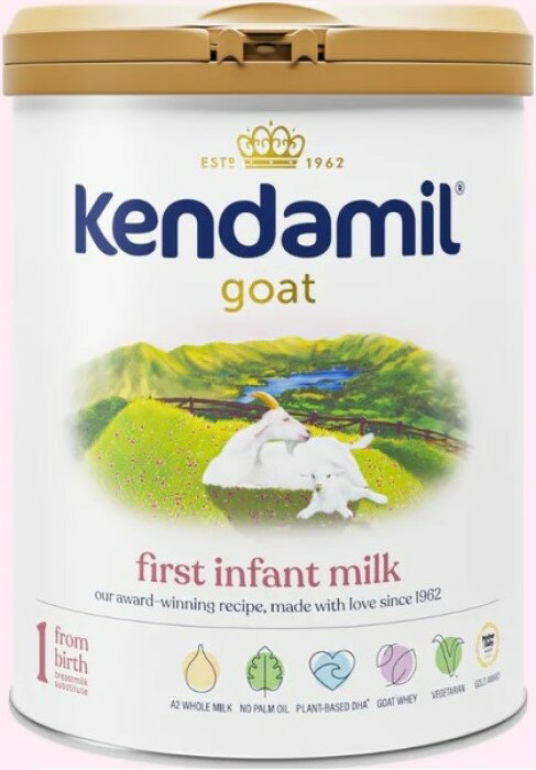 【800g 6個セット・新生児から】Kendamil goat（ケンダミル ヤギ）1 First Infant Milk パーム油フリー A2 乳児用粉ミルク【0カ月から】【英国発送】