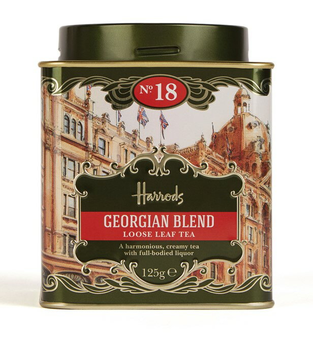 ハロッズ [125g x 1缶] HARRODS No. 18 Georgian Blend Loose Leaf Tea ハロッズ No.18 ジョージアンブレンド ルーズリーフティー (125g) 英国紅茶 [配送目安期間2-3週間]