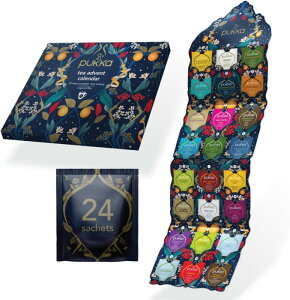 [24サシェ 1箱] Pukka Herbs Tea Advent Calendar（ プッカハーブティーアドベント カレンダー ティーバッグ ) [英国発送/配送目安期間2-3週間]