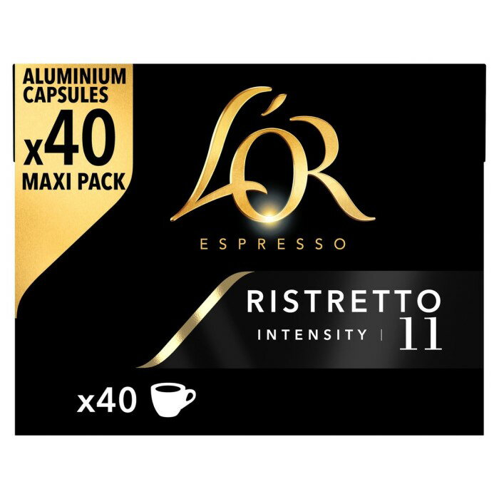 40カプセル 3箱セット 計120カプセル L 039 OR Espresso Ristretto Intensity 11 Nespresso Coffee 40 Capsules（ロル エスプレッソ リストレット インテンシティ 11 コーヒー 40カプセル ) 英国直送