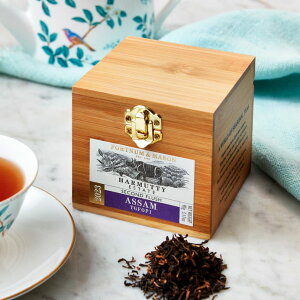 [90gx1箱] FORTNUM & MASON Harmutty Assam Wooden Caddy Loose Leaf Tea フォートナム・アンド・メイソン ハームッティ アッサム 木製キャディー リーフティー 英国紅茶 [イギリス直送]