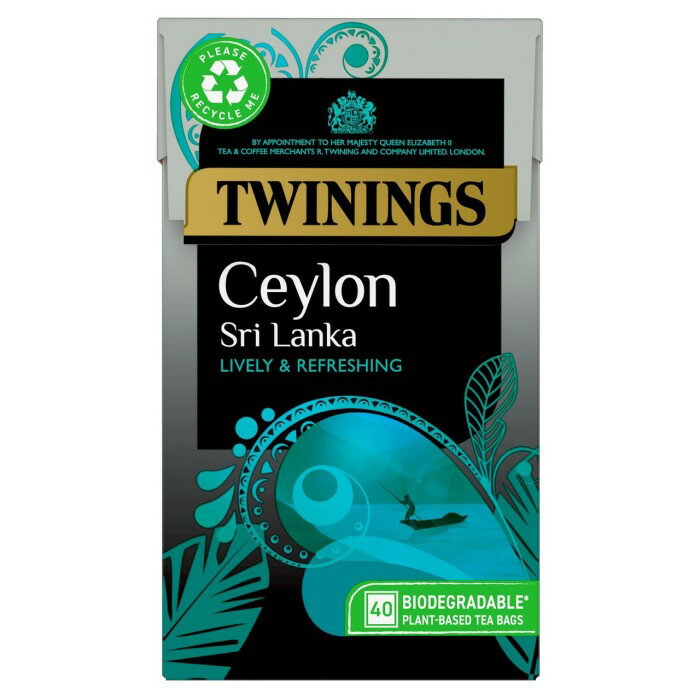 [40袋入り 4箱セット] Twinings Ceylon Tea (トワイニング セイロン ティー) イギリス紅茶 [英国直送]