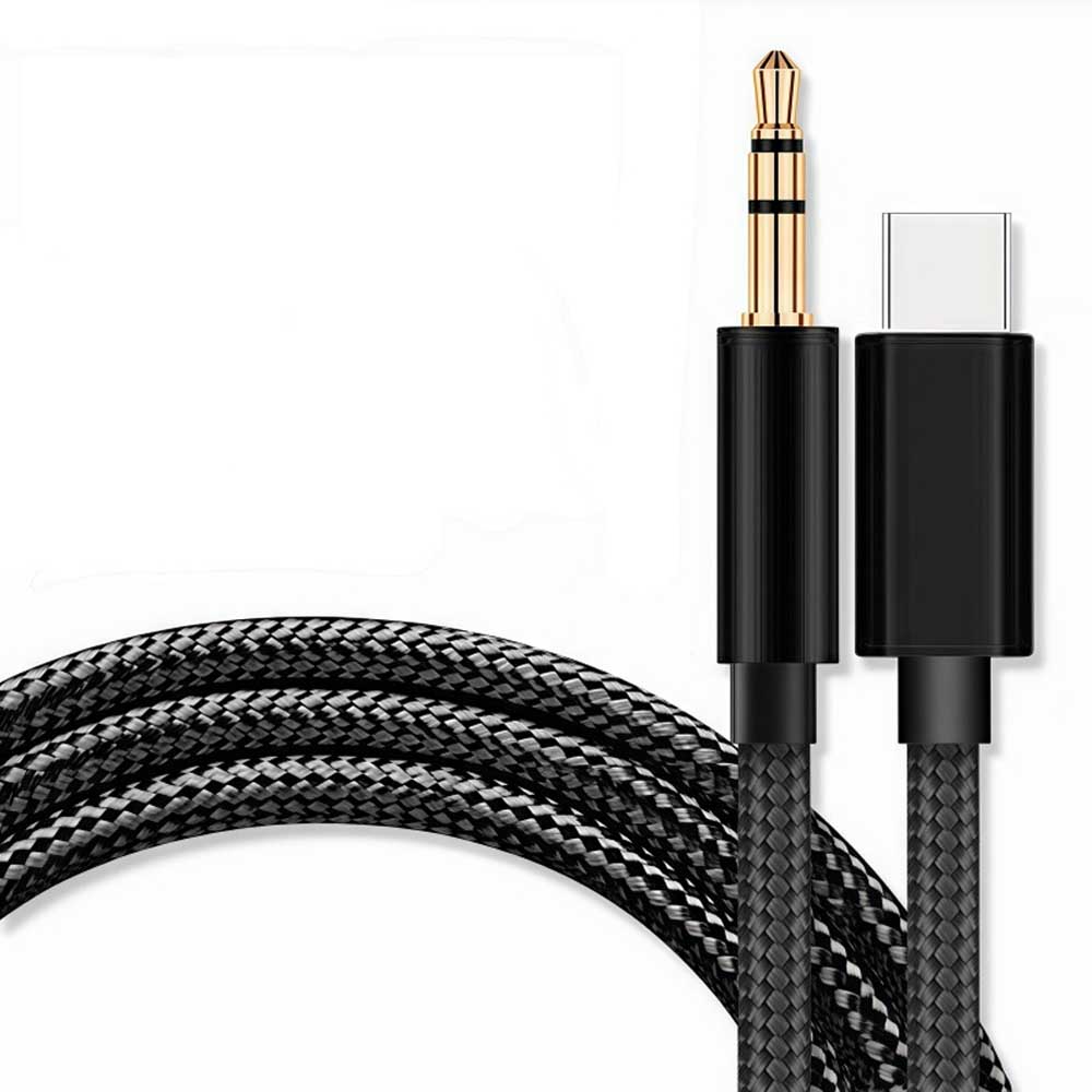 AUXケーブル タイプc USB C to 3.5mm ステレオケーブル 1m 音声変換ケーブル DAC搭載 ハイレゾ音質 Typ..