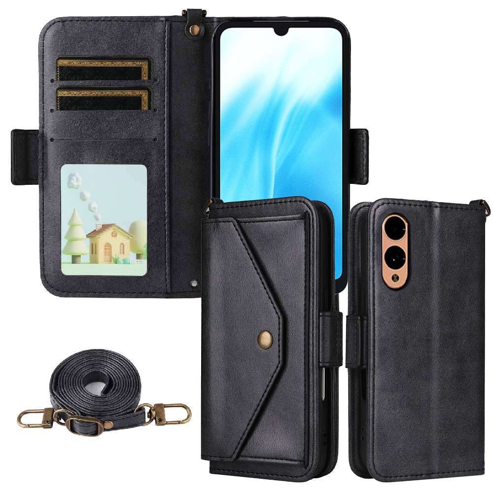 Rakuten - arrows we2 ケース 手帳型 ショルダー arrows we2 Plus ケース 手帳型 ショルダー レザー ストラップ ポケット レザーケース 財布 肩がけ 首掛け 斜め掛け カード収納 耐衝撃 アクオス アローズ we2 アローズ we2 プラス arrows we2 F-52E arrows we2 Plus F-51E 送料無料