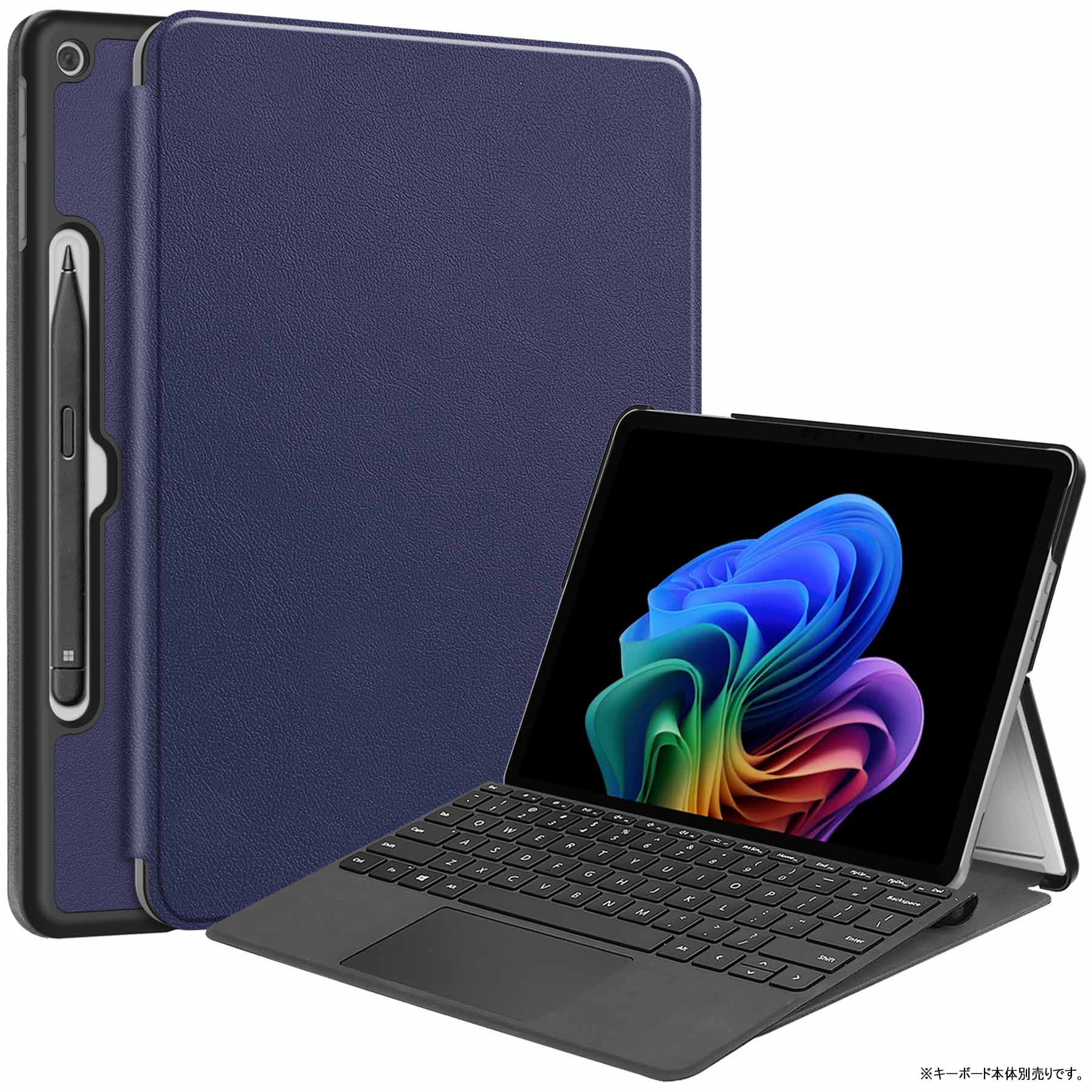 Rakuten - Surface Pro12 inch 用スリムケース　カバー　薄型　EP2-27651 軽量型　スタンド機能　高品質PUレザーケース サーフェス プロ　12 インチ