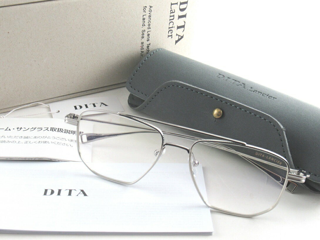 Rakuten - 【ポイント10倍】DITA/ディータLancier/ランシアーLSA-115 / DLX115-A-05 シャイニーシルバーラグジュアリーTITANIUM超軽量チタン-正規品-ミニマルで洗練されたデザイン 掛け心地抜群 基本レンズ無料