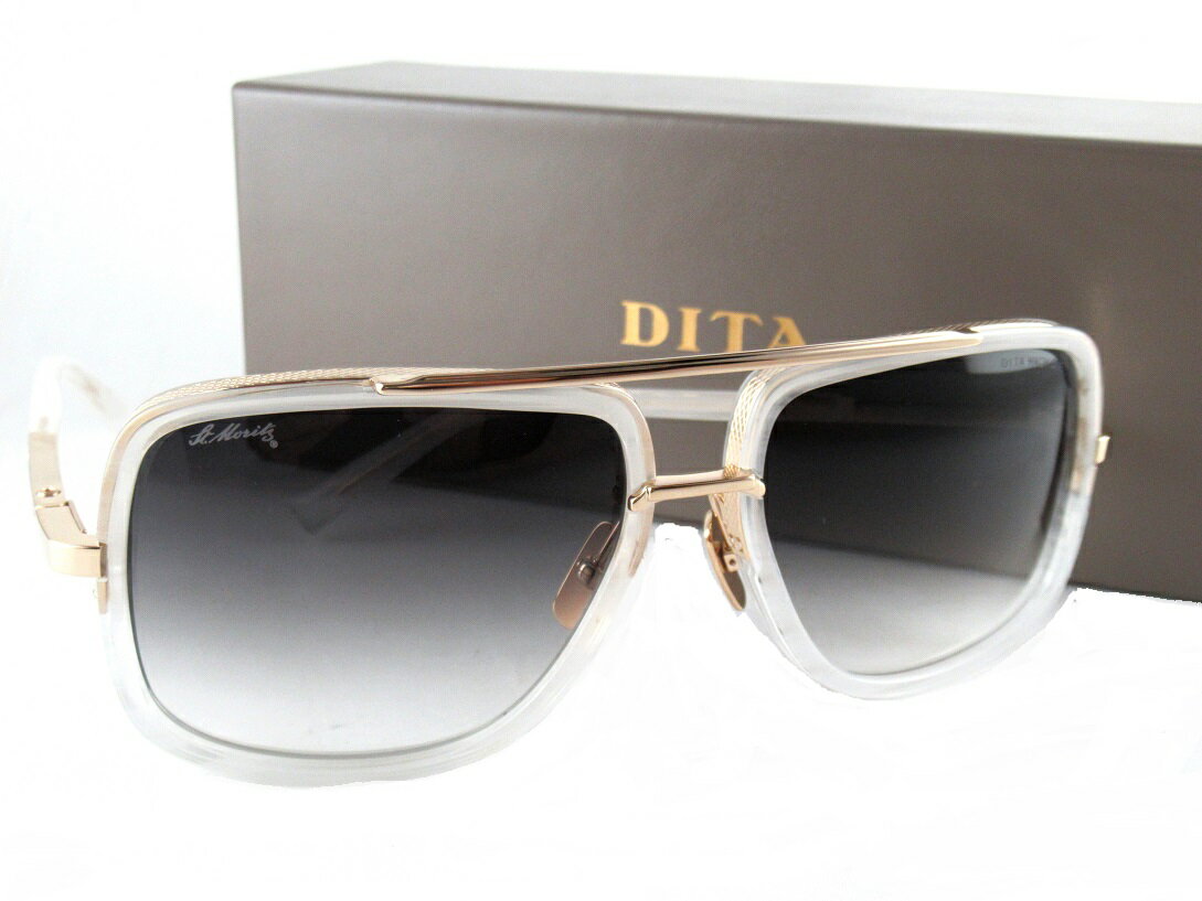 【ポイント10倍】DITA/ディータMACH-ONE2030-M-WHT-GLD-59 サングラス-正規品-海外セレブご愛用人気モデルエレガント　ゴージャス最高級品質チタン2026限定パッケージ