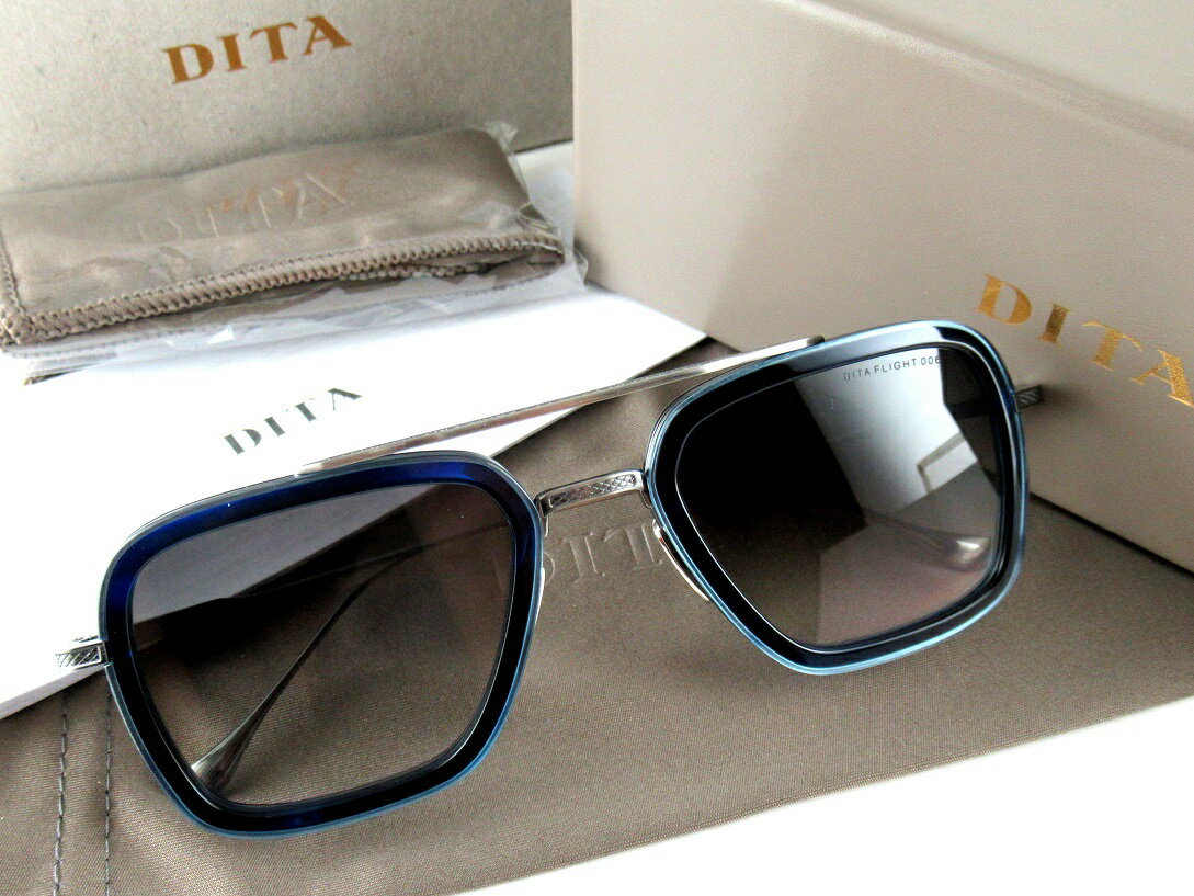 ディータ サングラス（レディース） 【ポイント10倍】DITA/ディータFLIGHT.0067806-T-BLU-SIL-52サングラス【新品正規品】【送料無料】NEWCOLOR新色