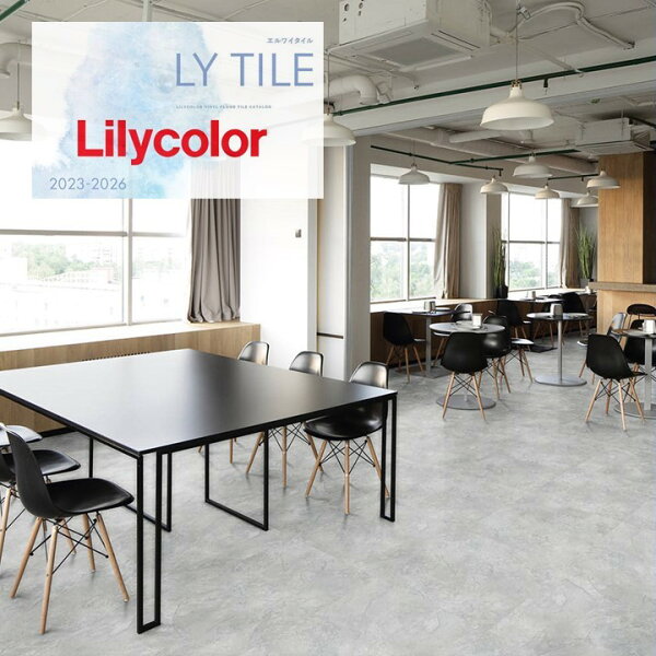 ロイヤル建材通販の【枚売】リリカラ ノンワックス 床タイル LYT エルワイタイル 2023-2026 スレート 高い防汚性 簡単掃除 耐久性 石目調 STONE|詳細画像
