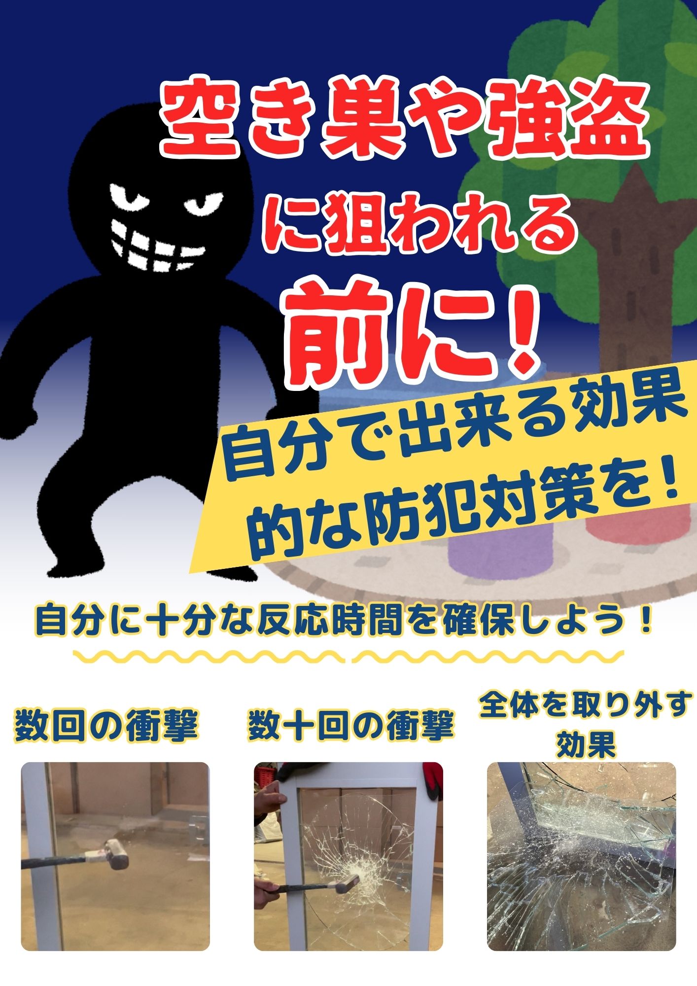 在庫限定SALE　定価30,000円 → 今だけ11,800円【即日出荷】防犯ガラスフィルム 飛...