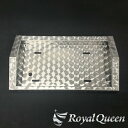 【送料無料】【トンガリ ナンバーフレーム ウロコ柄 大型車用】トラック デコトラ パーツ トラック用品 ステンレス RoyalQueen 【RQNC22】