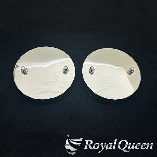 楽天Royal Queen【送料無料】【新商品♪ フロントハブセンターカバー 5穴 16/17.5インチ 兼用 鏡面 #1000 1セット2個】ISUZUトラック デコトラ パーツ トラック用品 ステンレス RoyalQueen【RQHC37】