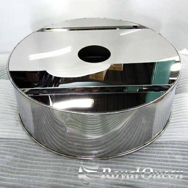 【送料無料】【汎用 スペア タイヤカバー 中型 4t 17.5インチ /4t車19.5インチ（4t車に限る）ステンレス 鏡面 磨き#1000 】装飾トラック デコトラ パーツ トラック用品 ステンレス RoyalQueen【RQWC5】