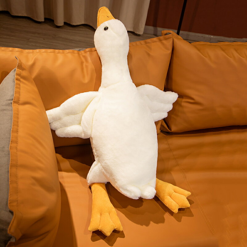 [90cm]ぬいぐるみ ガチョウ 鵝鳥 抱き枕 クッション かわいい インテリア 子供 おもちゃ おもしろ 可愛い かわいい 彼女に ふわふわで癒される 超柔らか 心地いい 贈り物 プレゼント 超可愛い 全長90cm 全3色 2