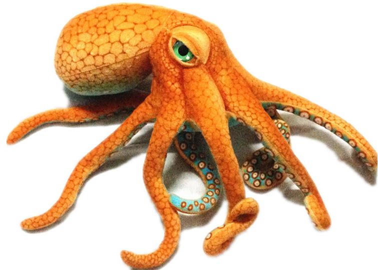 章魚タコのぬいぐるみ リアルタコ 海洋生物 蛸 ぬいぐるみ 手触りふわふわ 動物ぬいぐるみ 抱き枕 プレゼント サプライズ 飲食店 贈り物 子供 店飾り おもちゃ 70cmのサムネイル