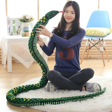 【年末限定・エントリーでポイント10倍】蛇のぬいぐるみ ヘビ 大きい 手触りふわふわ 動物ぬいぐるみ 抱き枕 女性 彼女 ギフト 贈り物 女の子 店飾り おもちゃ 280cm