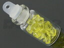 ガラス小瓶/ガラス容器(2.2cm/絞り口タイプ)/プラスチック栓/高さ2.2cm×直径1.1cm/2.2cm小瓶/ミニチュア小瓶【1個】ハンドメイド雑貨/瓶/...