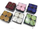 【※送料無料・ゆうメール発送】ベトナム製 新品 アロマキャンドル/8個入り【ローズ/ラベンダー/バニラ/メロン/ザクロ/コーヒー】 全6種類/リラクゼーション/...