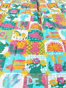 【※送料無料】ふんわりカーテン/2枚セット【巾100×丈198cm】【巾100×丈190cm 】 暖色系/カラフル/動物/花/新品 (※サイズを1点お選びください)(※宅配便発送限定商品)(3)